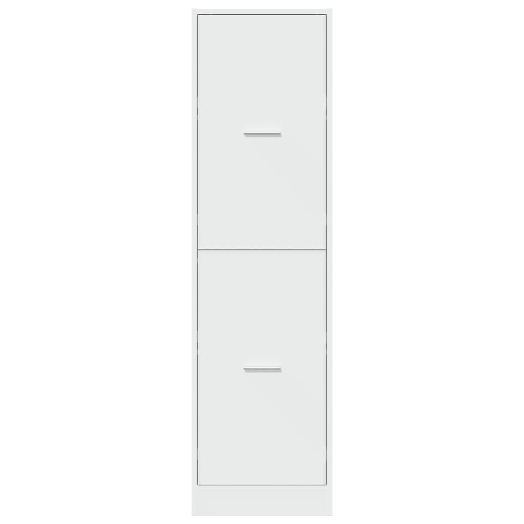 Apothecary Cabinet White 40x41x144,5 cm Engineered Wood