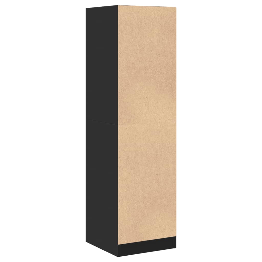 Apothecary Cabinet Black 40x41x144,5 cm Engineered Wood