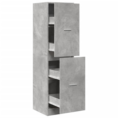 Apothecary Cabinet Concrete Grey 40x41x144,5 cm Engineered Wood