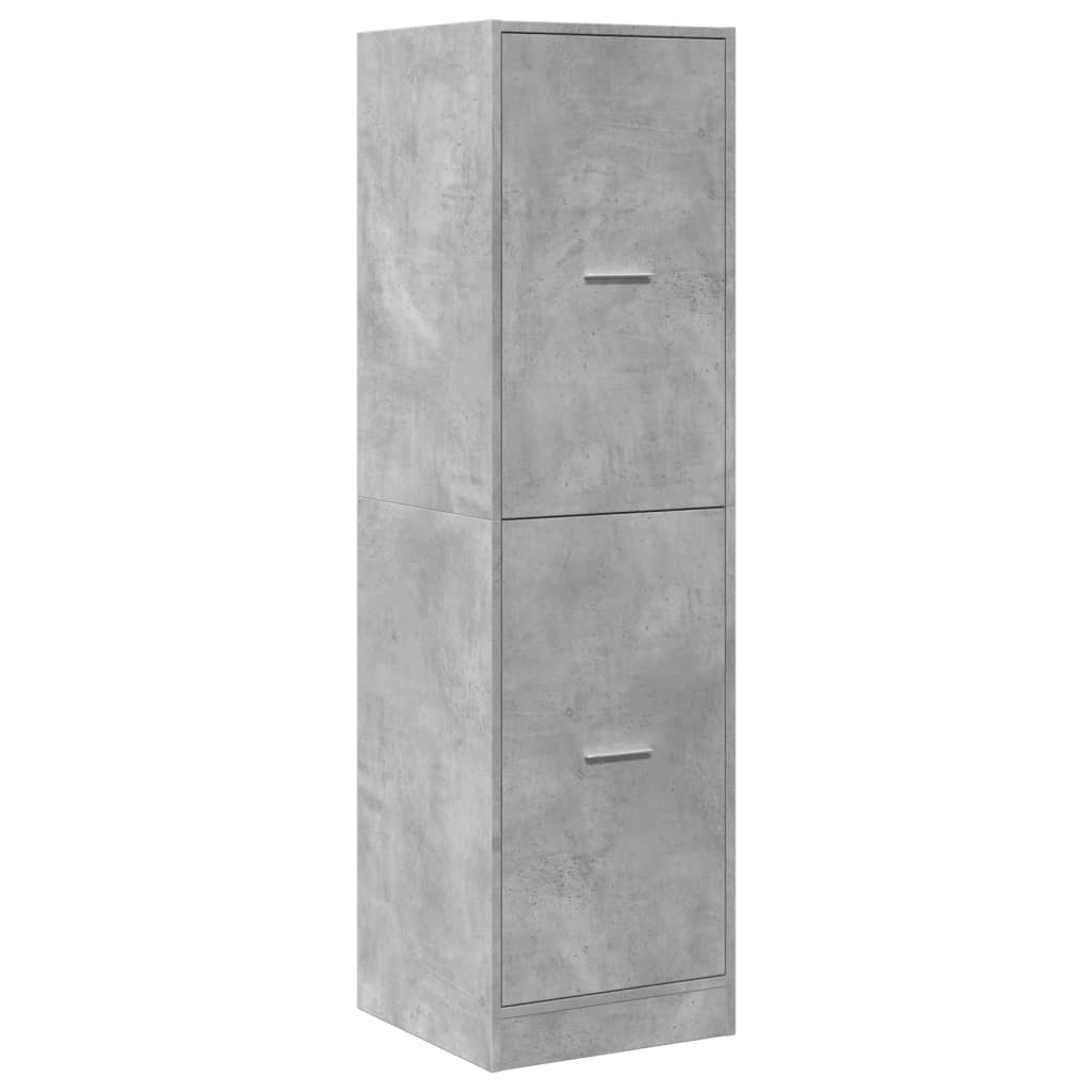 Apothecary Cabinet Concrete Grey 40x41x144,5 cm Engineered Wood