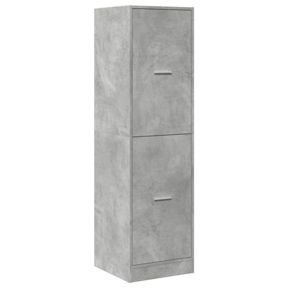 Apothecary Cabinet Concrete Grey 40x41x144,5 cm Engineered Wood