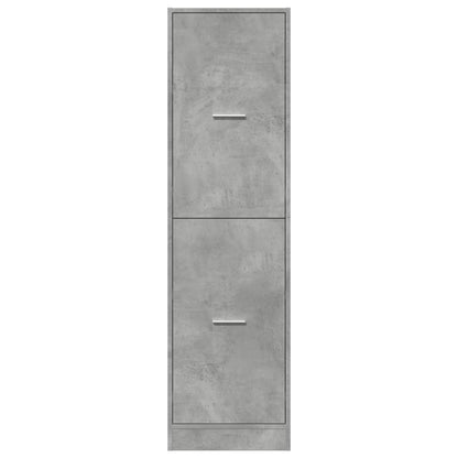 Apothecary Cabinet Concrete Grey 40x41x144,5 cm Engineered Wood