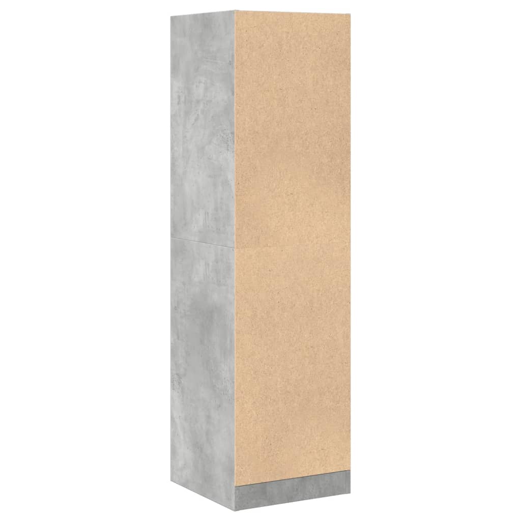 Apothecary Cabinet Concrete Grey 40x41x144,5 cm Engineered Wood