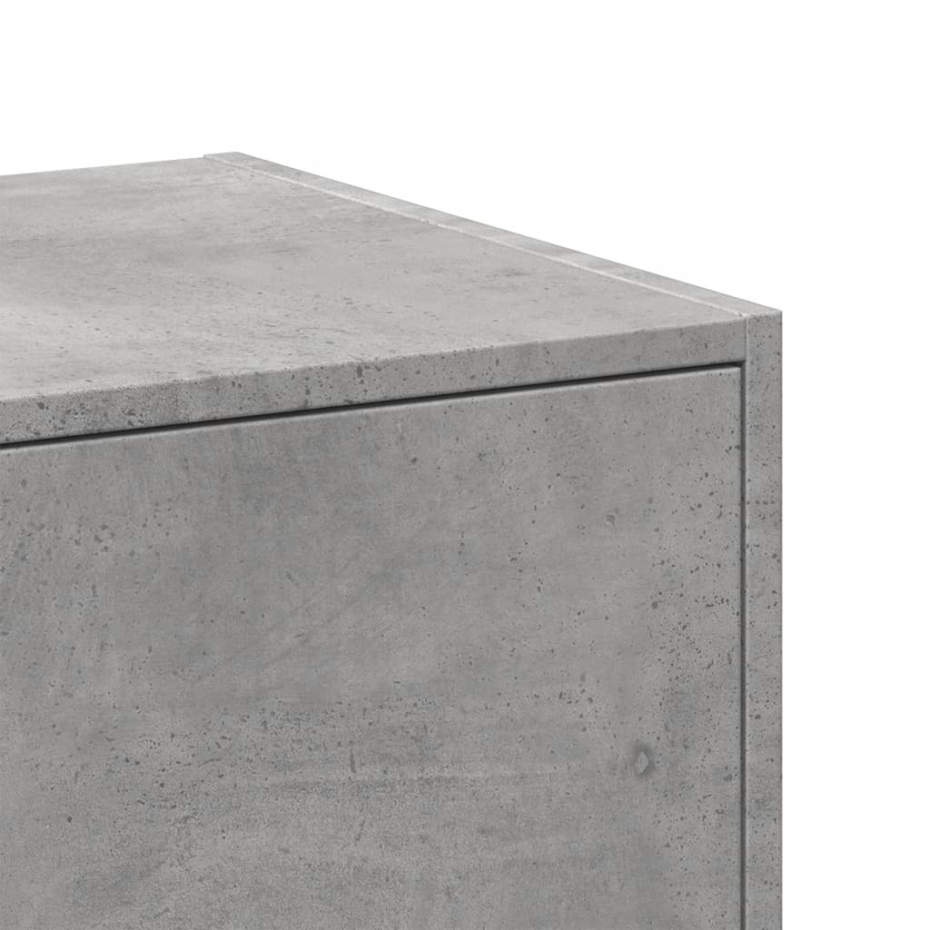 Apothecary Cabinet Concrete Grey 40x41x144,5 cm Engineered Wood