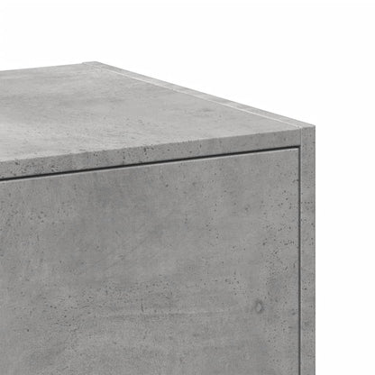 Apothecary Cabinet Concrete Grey 40x41x144,5 cm Engineered Wood