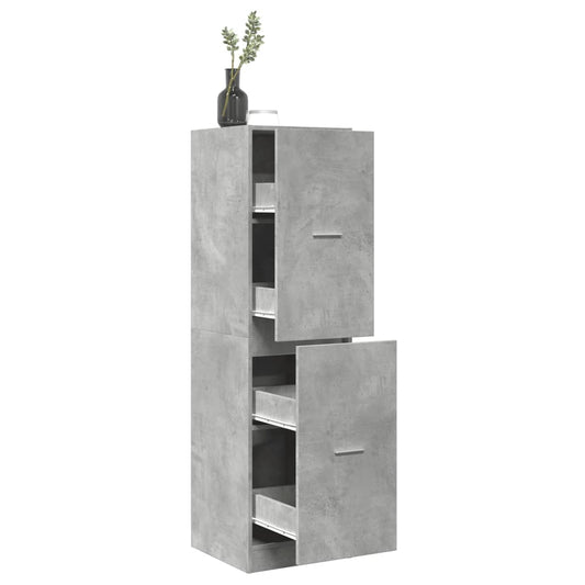 Apothecary Cabinet Concrete Grey 40x41x144,5 cm Engineered Wood
