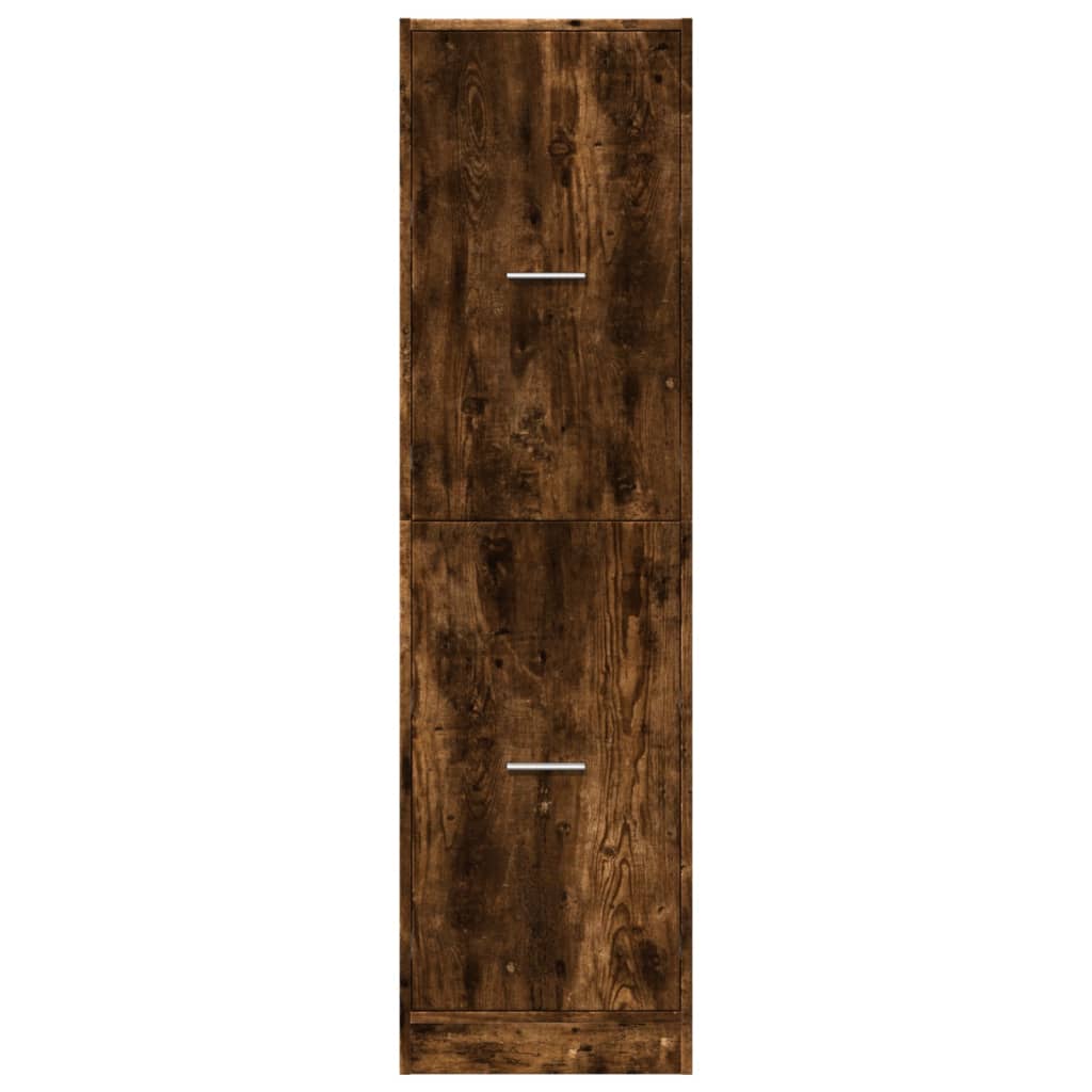 Apothecary Cabinet Smoked Oak 40x41x144,5 cm Engineered Wood