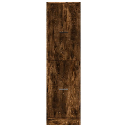 Apothecary Cabinet Smoked Oak 40x41x144,5 cm Engineered Wood