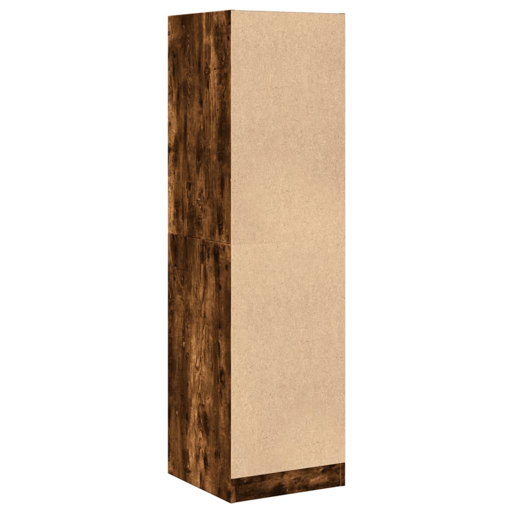 Apothecary Cabinet Smoked Oak 40x41x144,5 cm Engineered Wood