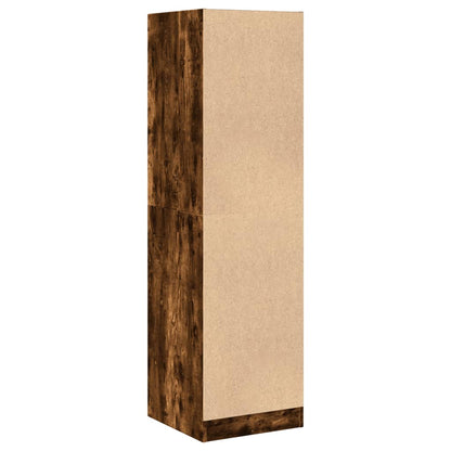 Apothecary Cabinet Smoked Oak 40x41x144,5 cm Engineered Wood