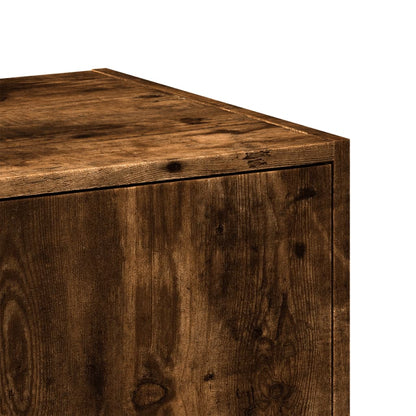 Apothecary Cabinet Smoked Oak 40x41x144,5 cm Engineered Wood