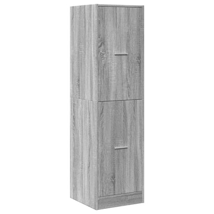 Apothecary Cabinet Grey Sonoma 40x41x144,5 cm Engineered Wood