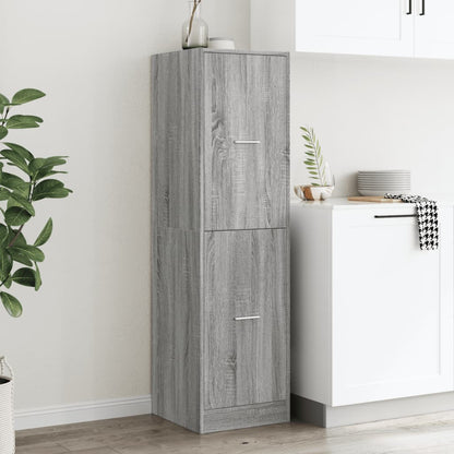 Apothecary Cabinet Grey Sonoma 40x41x144,5 cm Engineered Wood