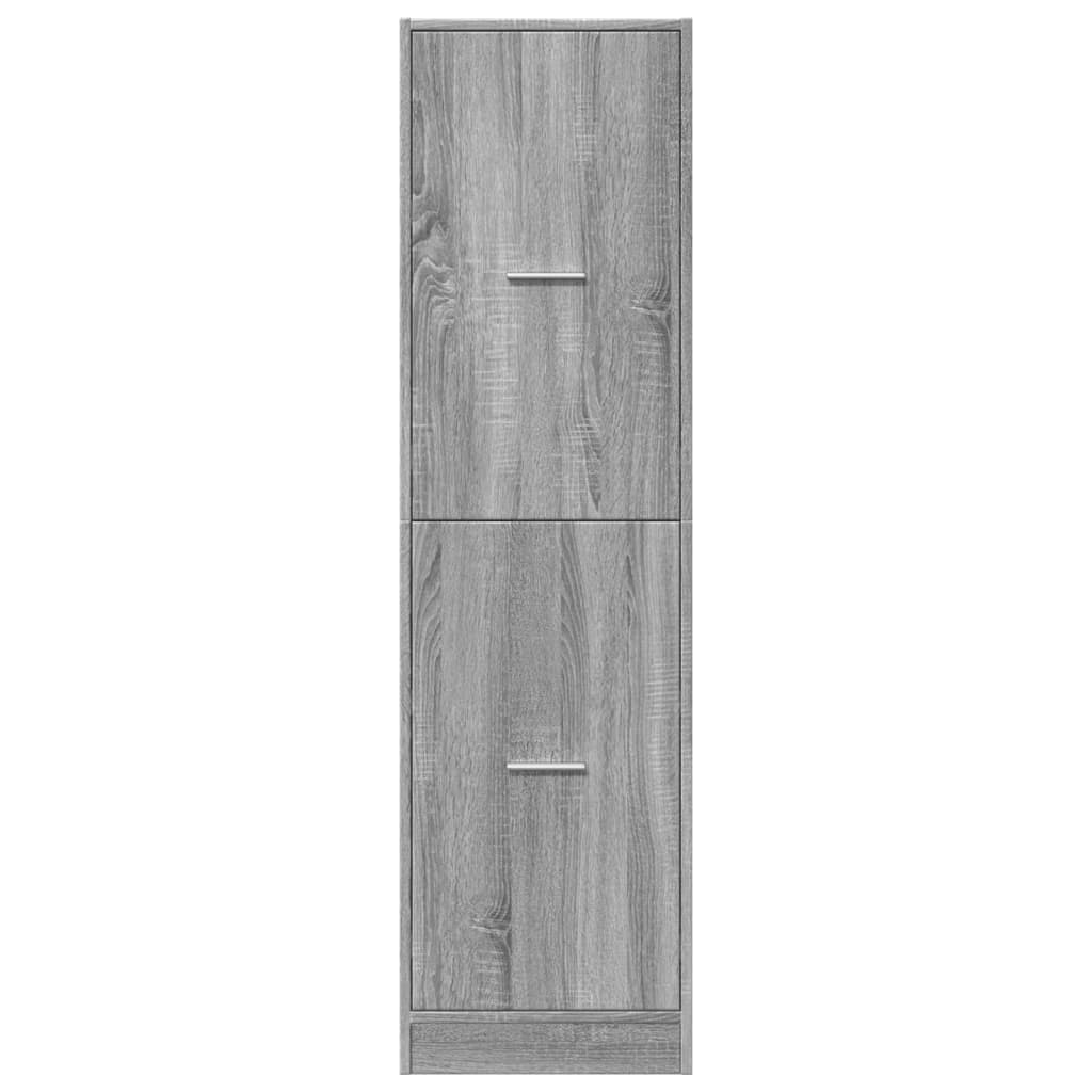 Apothecary Cabinet Grey Sonoma 40x41x144,5 cm Engineered Wood