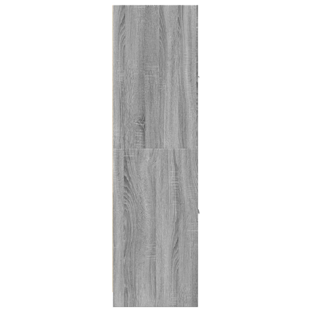 Apothecary Cabinet Grey Sonoma 40x41x144,5 cm Engineered Wood