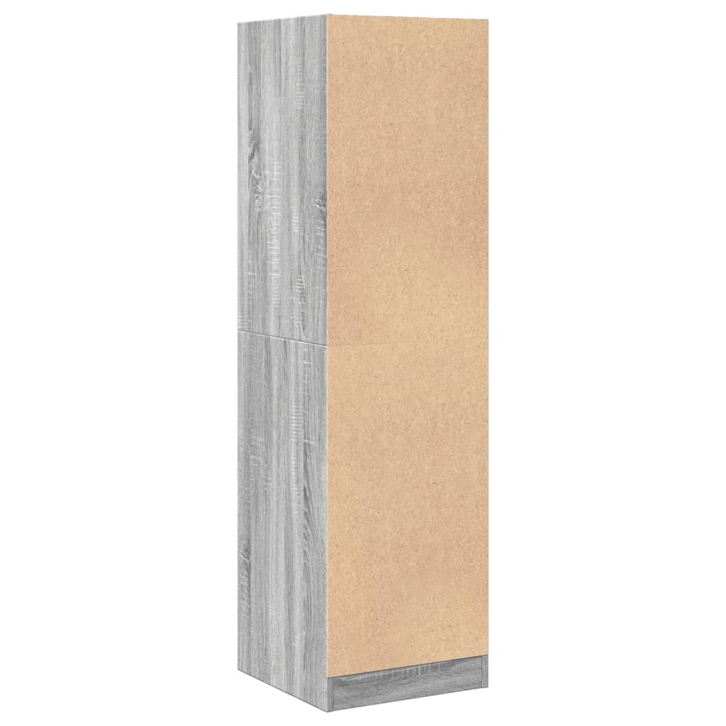Apothecary Cabinet Grey Sonoma 40x41x144,5 cm Engineered Wood