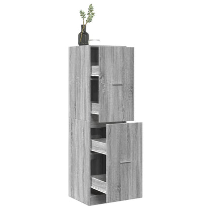 Apothecary Cabinet Grey Sonoma 40x41x144,5 cm Engineered Wood