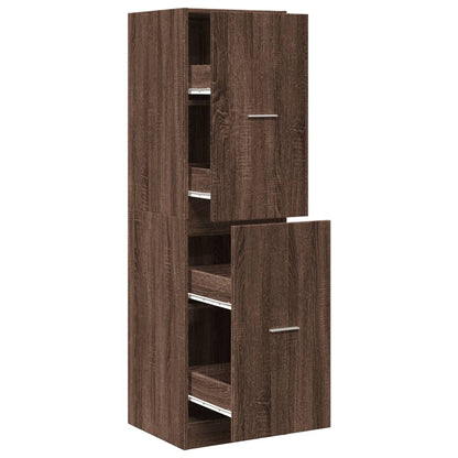 Apothecary Cabinet Brown Oak 40x41x144,5 cm Engineered Wood