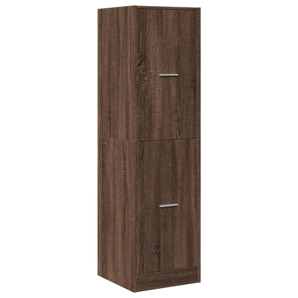 Apothecary Cabinet Brown Oak 40x41x144,5 cm Engineered Wood
