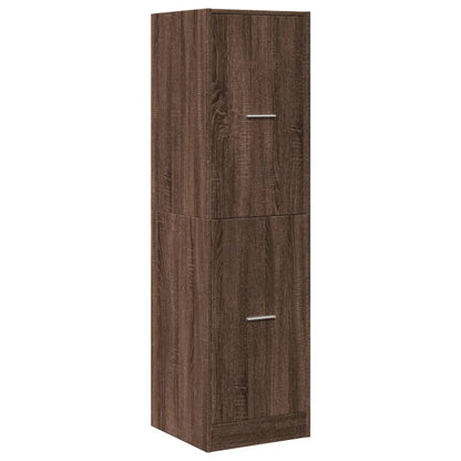 Apothecary Cabinet Brown Oak 40x41x144,5 cm Engineered Wood