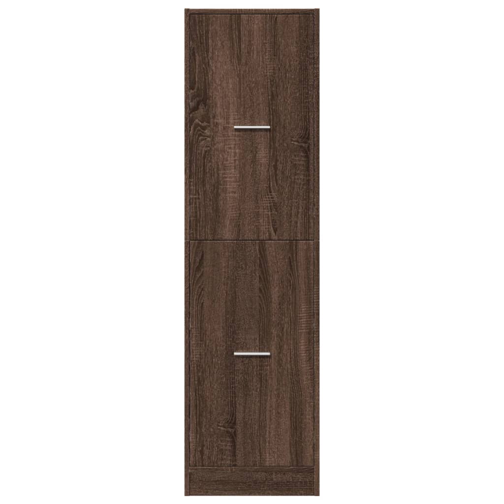 Apothecary Cabinet Brown Oak 40x41x144,5 cm Engineered Wood