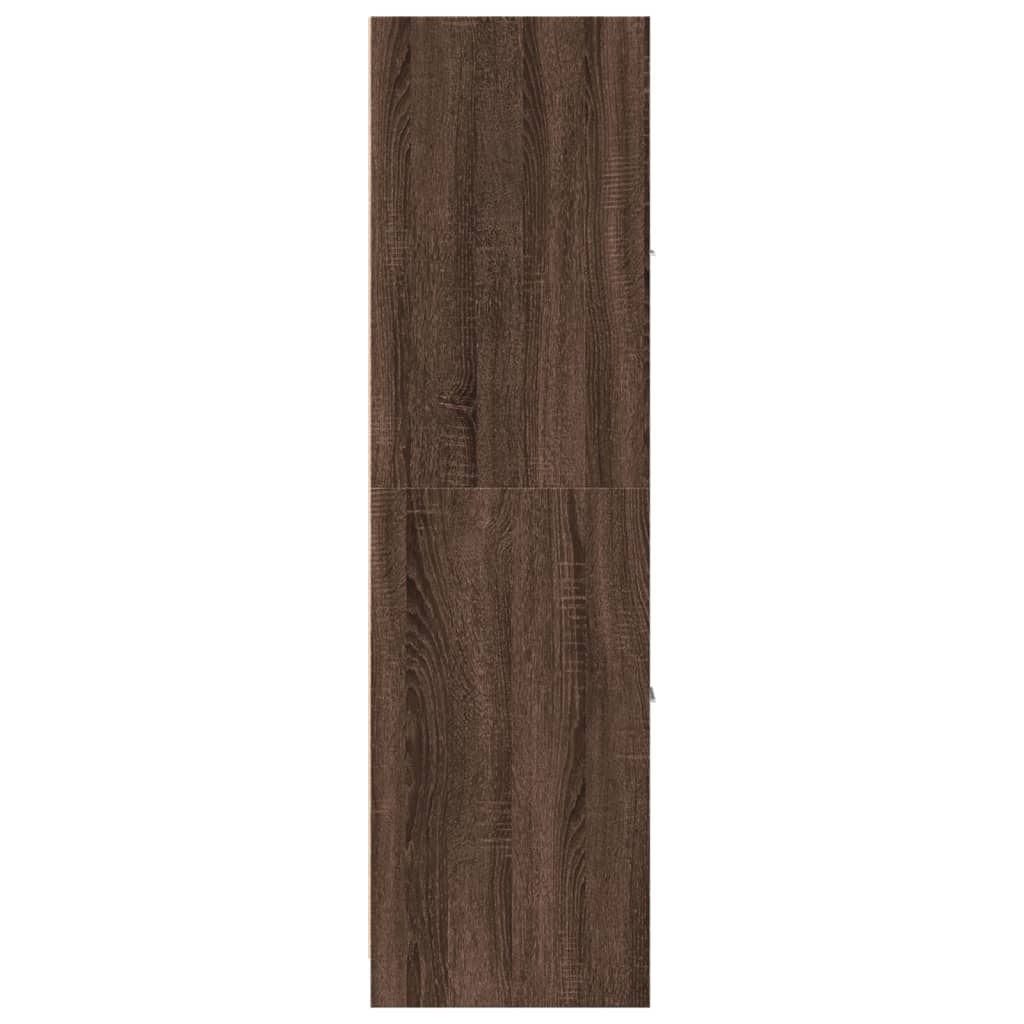 Apothecary Cabinet Brown Oak 40x41x144,5 cm Engineered Wood
