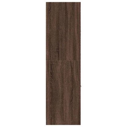 Apothecary Cabinet Brown Oak 40x41x144,5 cm Engineered Wood