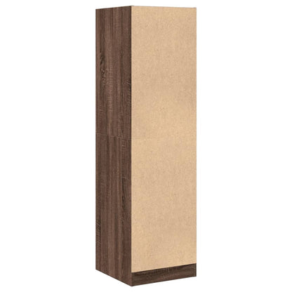 Apothecary Cabinet Brown Oak 40x41x144,5 cm Engineered Wood