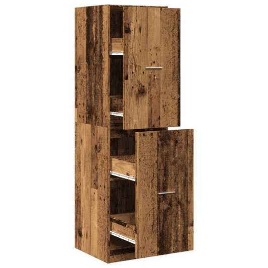 Apothecary Cabinet Old Wood 40x41x144,5 cm Engineered Wood