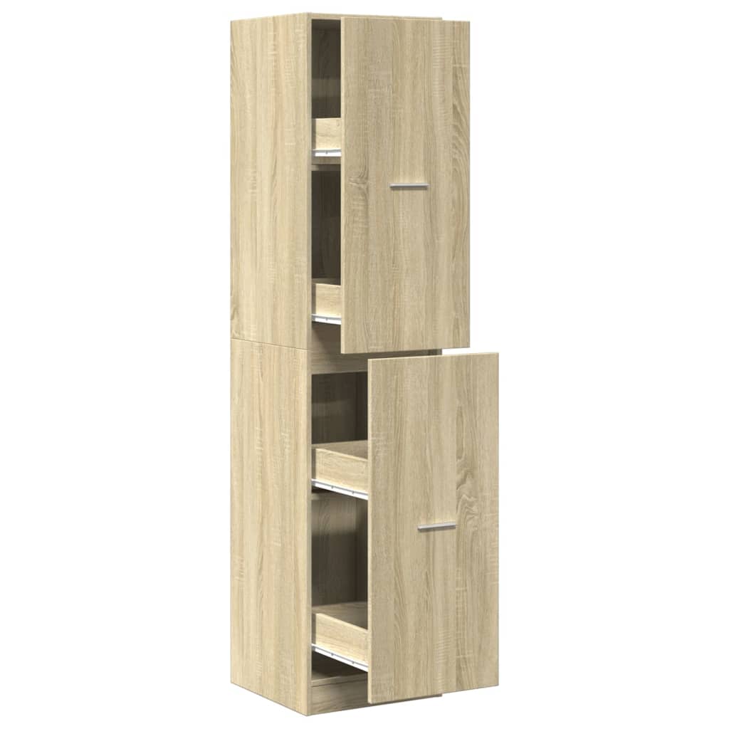 Apothecary Cabinet Sonoma Oak 40x41x174,5 cm Engineered Wood