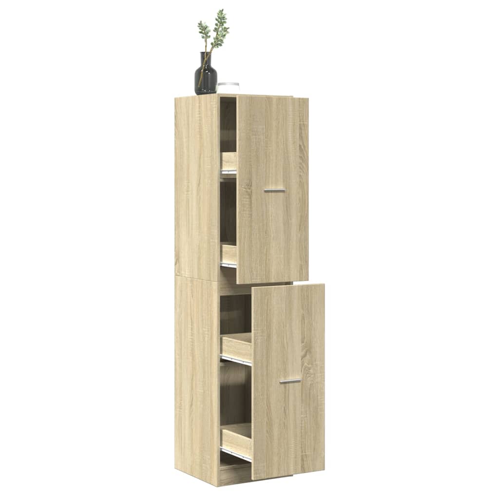 Apothecary Cabinet Sonoma Oak 40x41x174,5 cm Engineered Wood