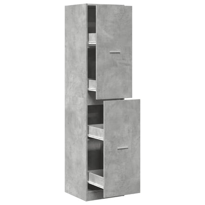 Apothecary Cabinet Concrete Grey 40x41x174,5 cm Engineered Wood