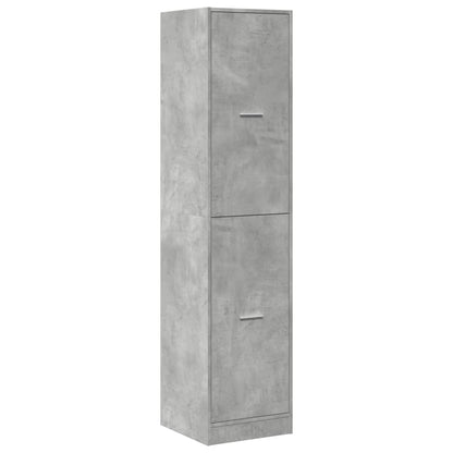 Apothecary Cabinet Concrete Grey 40x41x174,5 cm Engineered Wood