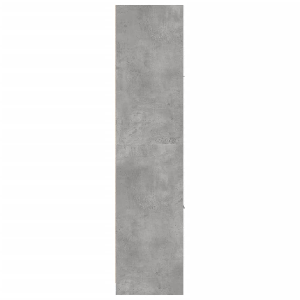 Apothecary Cabinet Concrete Grey 40x41x174,5 cm Engineered Wood