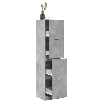 Apothecary Cabinet Concrete Grey 40x41x174,5 cm Engineered Wood