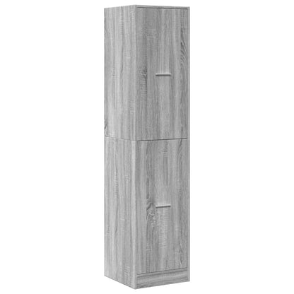 Apothecary Cabinet Grey Sonoma 40x41x174,5 cm Engineered Wood
