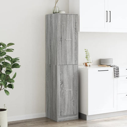 Apothecary Cabinet Grey Sonoma 40x41x174,5 cm Engineered Wood