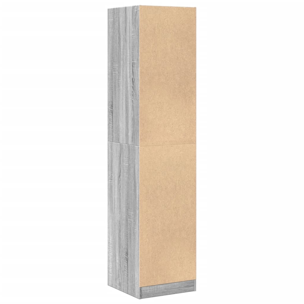 Apothecary Cabinet Grey Sonoma 40x41x174,5 cm Engineered Wood