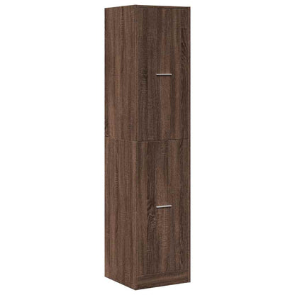 Apothecary Cabinet Brown Oak 40x41x174,5 cm Engineered Wood