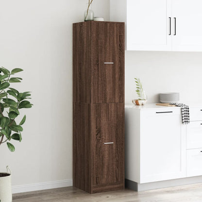 Apothecary Cabinet Brown Oak 40x41x174,5 cm Engineered Wood