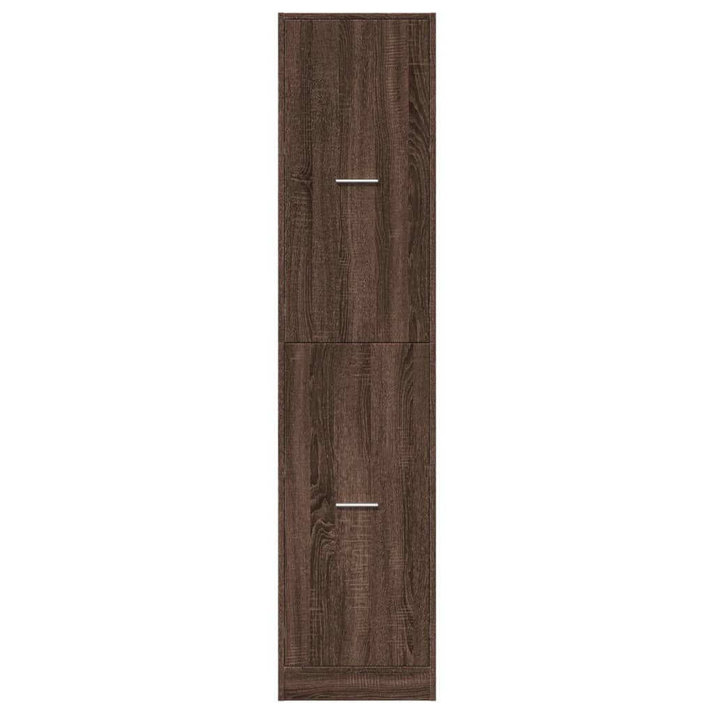 Apothecary Cabinet Brown Oak 40x41x174,5 cm Engineered Wood