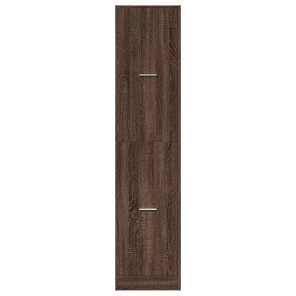 Apothecary Cabinet Brown Oak 40x41x174,5 cm Engineered Wood