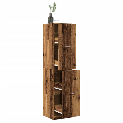 Apothecary Cabinet Old Wood 40x41x174,5 cm Engineered Wood