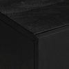 2 Piece Bathroom Furniture Set Black Engineered Wood