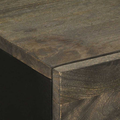 Sideboards 2 pcs Black 60x33x75 cm Solid Wood Mango