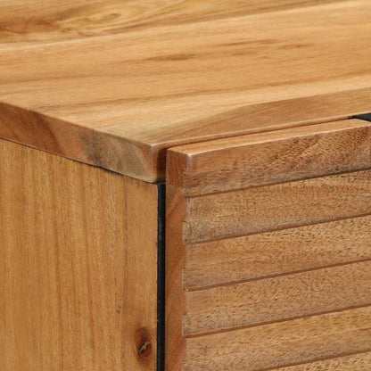 Sideboard Set 2 pcs 120 x 33 x 75 cm Solid Acacia Wood