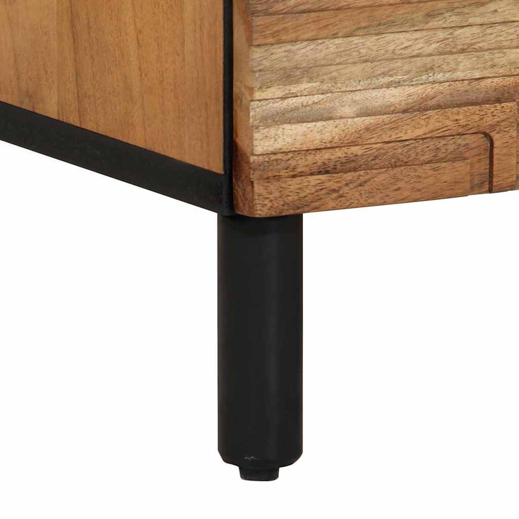Sideboard Set 2 pcs 120 x 33 x 75 cm Solid Acacia Wood