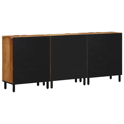 Sideboard Set 3 pcs 180 x 33 x 75 cm Solid Acacia Wood