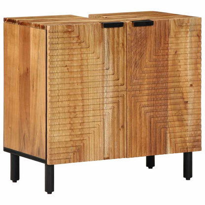 Bathroom Cabinet Set 3 pcs Natural 38 x 33 x 160 cm