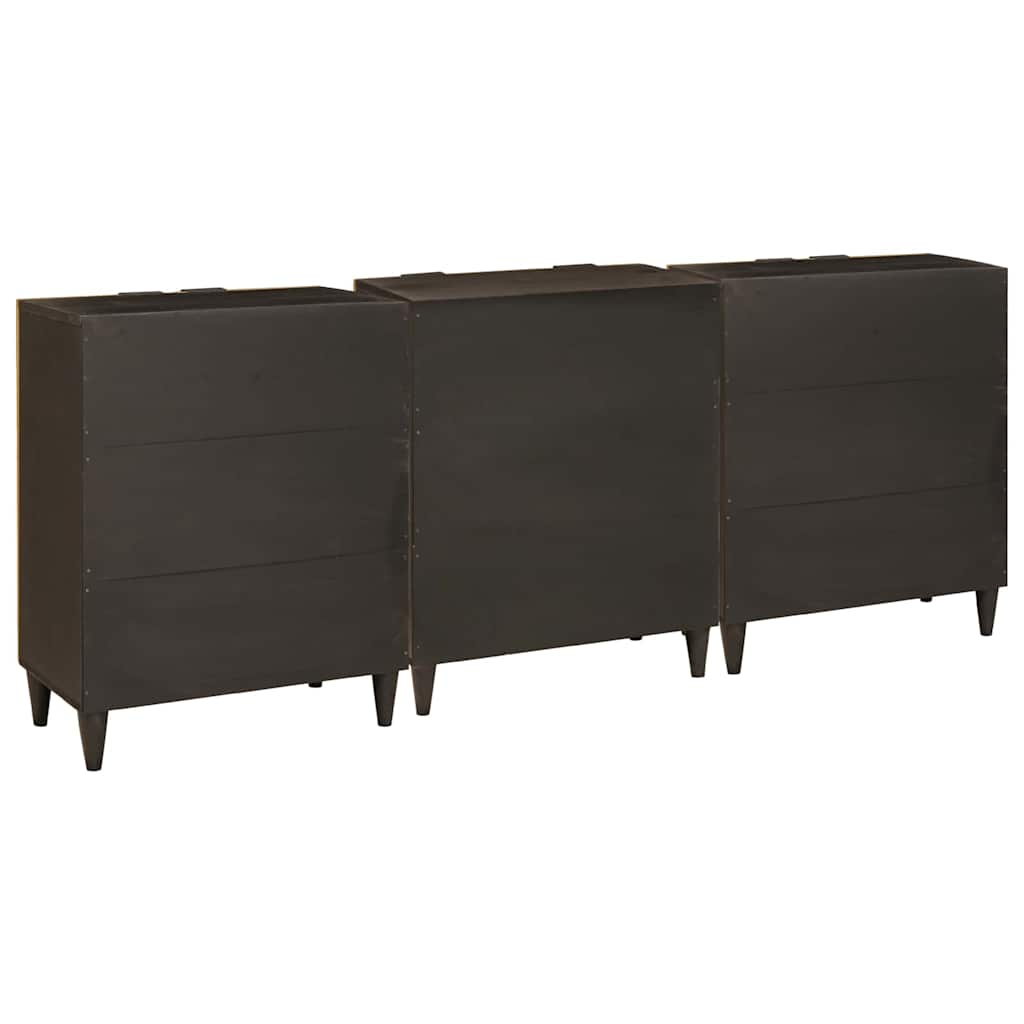 Sideboard Set 3 pcs 180 x 33 x 75 cm Solid Mango Wood